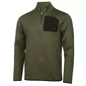 Calvin Klein Golf Mid Layer Zip Top - Green