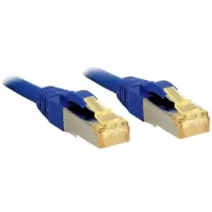 LINDY 47286 RJ45 Network cable, patch cable CAT 6a (CAT 7 cable) S/FTP 30.00 m Blue