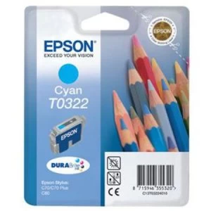 Epson Pencil T0322 Cyan Ink Cartridge