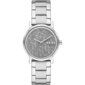 DKNY Soho Three-Hand Stainless Steel Watch