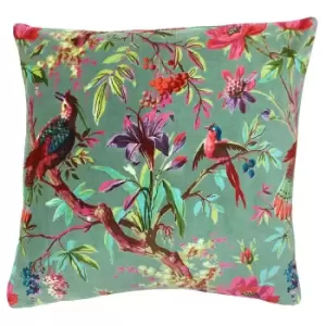 Paradise Velvet Cushion Mineral, Mineral / 50 x 50cm / Polyester Filled