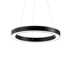 Oracle Integrated LED Medium Ceiling Pendant Black 3000K