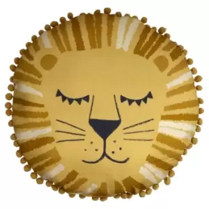 Little Furn. Lion Pre-filled Cushion Cotton Ochre