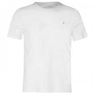 Farah Vintage Denny Short Sleeve Tee - White