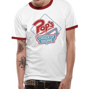 Riverdale - Pops Retro Mens XX-Large Baseball Shirt - White