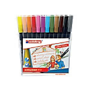 Edding water based fibre pens portrait assortment pack 12