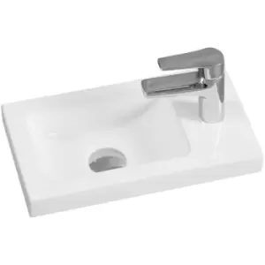 Thick-Edge 7112 Ceramic 41cm Narrow Slabtop Basin - size - color