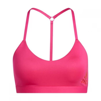 adidas All Me Light Support Training Bra - Team Real Magenta / Vivid Red