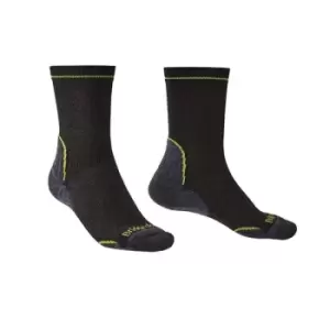 Bridgedale HIKE Lightweight T2 Coolmax Performance Boot Mens - Large Black/Lime