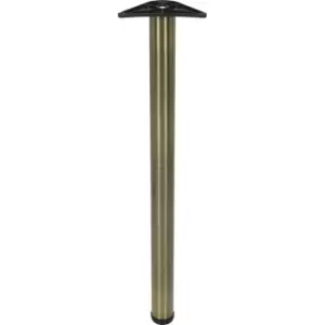 Rothley Worktop Leg 60mm x 870mm Antique in Brass Steel