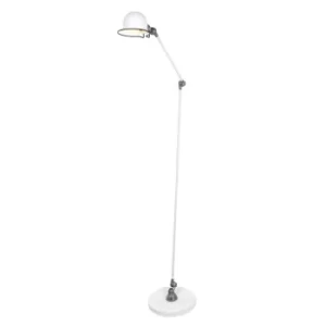 Davin Task Floor Lamp White Matt, Metal-Aluminium