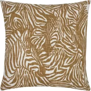 Furn Hidden Zebra Cushion Cover (One Size) (Caramel)