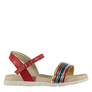 SoulCal Stripe Girls Sandals - Red