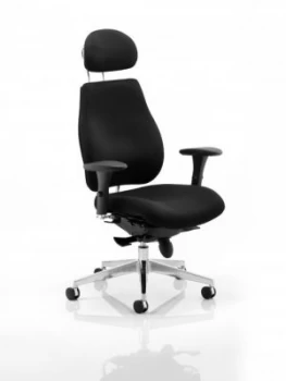 Sonix Chiro Plus High Back Head Rest Posture Chair Black