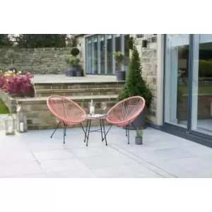 Rio 2 Seater Garden Bistro Set - Pink