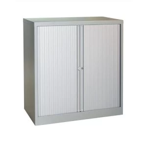 Trexus Tambour Steel Side Opening Cupboard Grey