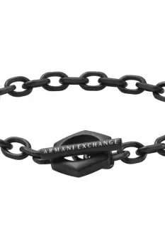 Gents Armani Exchange Jewellery Logo Bracelet AXG0105001