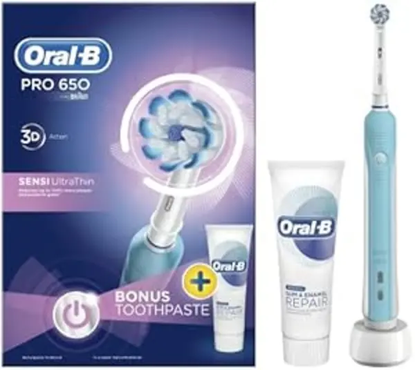 Oral B Pro 650 Sensi Clean Toothbrush & Toothpaste 75ml