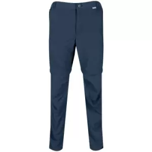 Regatta Mens Leesville II Zip Off Trousers (40L) (Moonlight Denim)