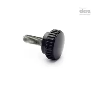 ELESA Knurled grip knob-B.193/15-SST-p-M3x6