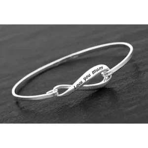 Eternal Love Silver Plated Bangle Mum