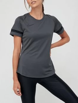 Nike Womens Academy 21 Dry T-Shirt - Black/Grey, Black/White, Size S, Women