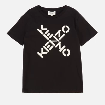 KENZO Boys' Logo T-Shirt - Black - 8 Years