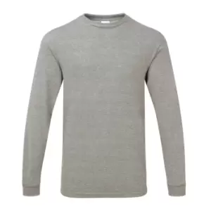 Gildan Mens Hammer Heavyweight Long Sleeve T-Shirt (3XL) (Graphite Heather)