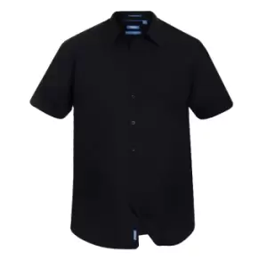 Duke Mens Aeron Kingsize Short Sleeve Classic Regular Shirt (7XL) (Black)