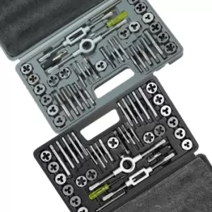 Tap and Die Set 80Pcs Metric and sae Standard Bearing Steel Threading Tool - Vevor