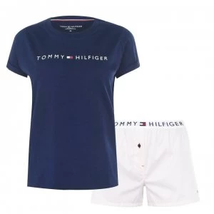 Tommy Bodywear Original Short Pyjama Set - Navy/PBlush0YZ