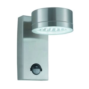 LED Outdoor Wall Light Stainless Steel with Motion Sensor IP44