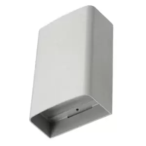 Clous Outdoor LED Up & Down Flush Wall Light Urban Grey 16cm 1027lm 3000K IP65