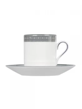 Wedgwood Lace Platinum Coffee Saucer