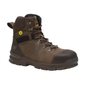 Caterpillar Mens Accomplice Grain Leather Safety Boots (10 UK) (Brown) - Brown