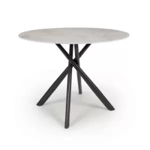 Shankar Avesta Grey Round Dining Table