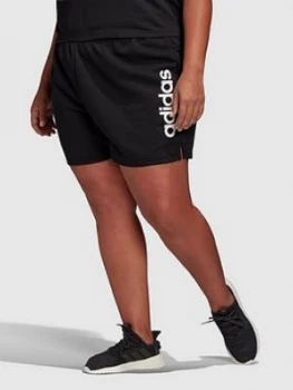 adidas Essentials Shorts (Curve) - Black, Size 2X, Women
