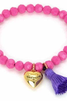 Juicy Couture Jewellery Heart & Tassel Beaded Bracelet JEWEL GJW35-673