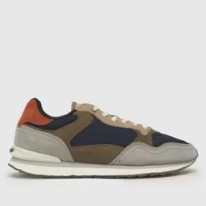 HOFF City Man Biarritz Trainers In Brown & Navy