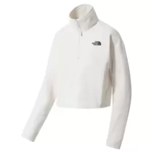 The North Face Glacier Crop Zip Fleece - White