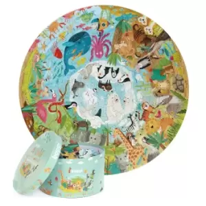 Boppi 150 Piece Round Jigsaw Puzzle - Animals Around The World