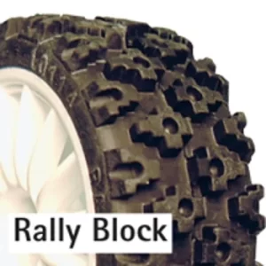 Fastrax Rally Block Tyre Set (4) With Foam Inserts