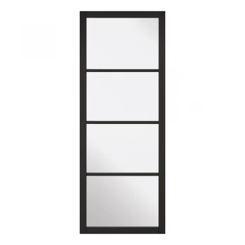 LPD Soho Black Primed Glazed Internal Door - 1981mm x 762mm (78 inch x 30 inch)