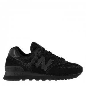 New Balance 574 Classic Trainers - Black Mono