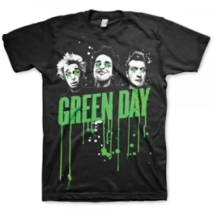 Green Day Drips Mens Black T Shirt Small