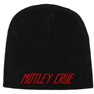 Motley Crue - Logo Unisex Beanie Hat - Black