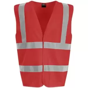PRO RTX High Visibility Unisex Waistcoat (S) (Red) - Red