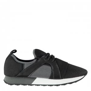 Firetrap Getaria Ladies Trainers - Black/White