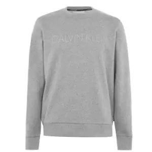 Calvin Klein Menswear Logo Sweatshirt - Grey