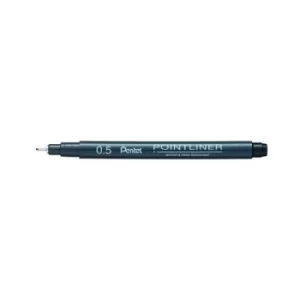 Pentel Pointliner Pigment Liner 0.5mm Black (Pack of 12) S20P-5A